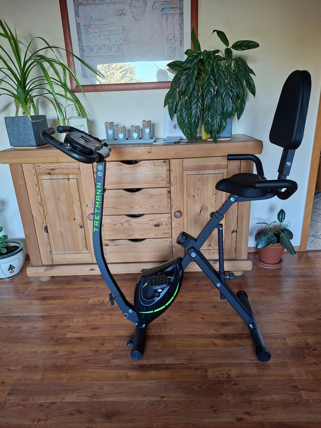 Customer photo review of Tretmann RIDE- Heimtrainer mit tiefem Einstieg