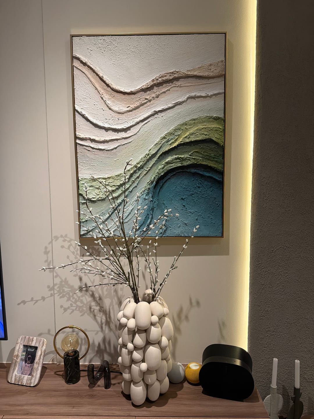 Customer photo review of Plaster Art Texture Painting #SG543