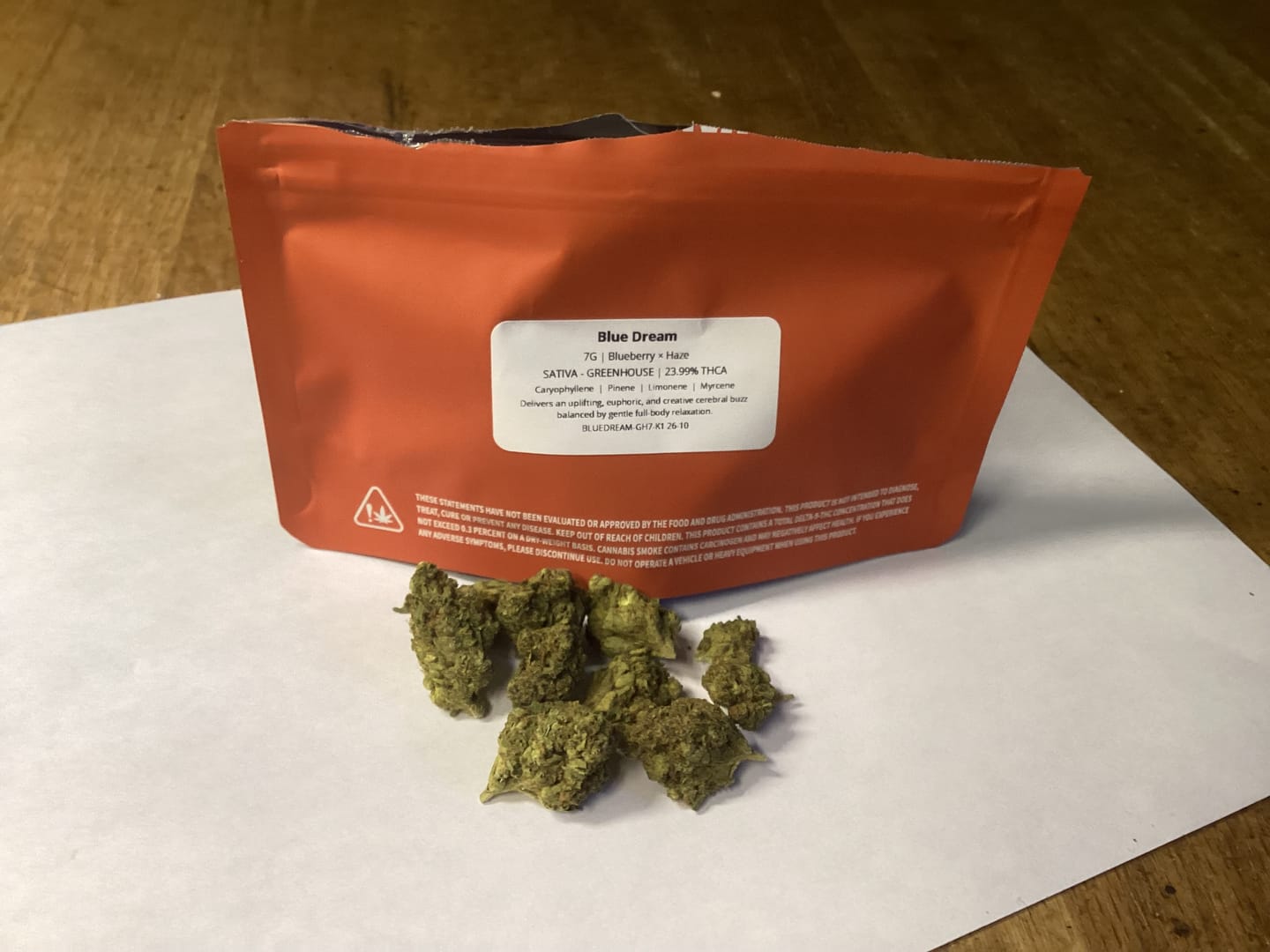 Customer photo review of Blue Dream