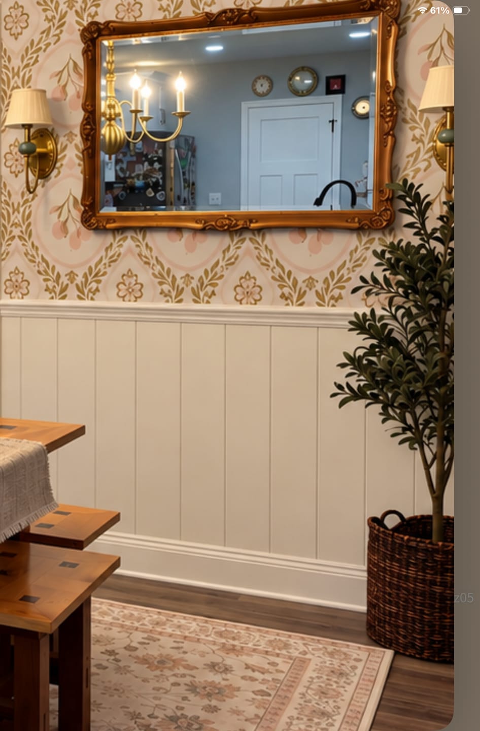 Customer photo review of Citrine Wallpaper by Biba Nima Design