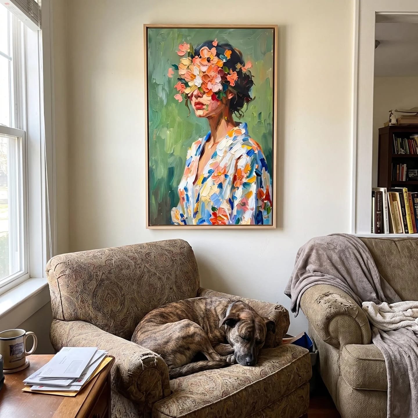 Customer photo review of Portrait Art Floral Figures in Profile #PR416