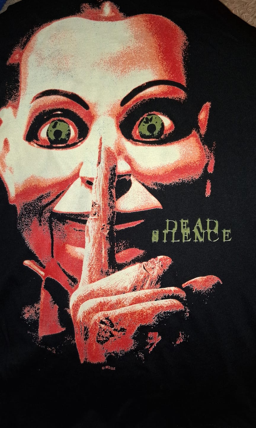 Customer photo review of DEAD SILENCE: DON'T SCREAM - T-SHIRT