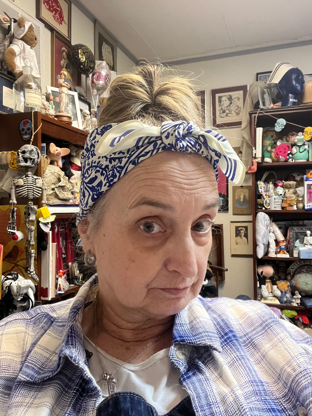 Customer photo review of Doily Bandana