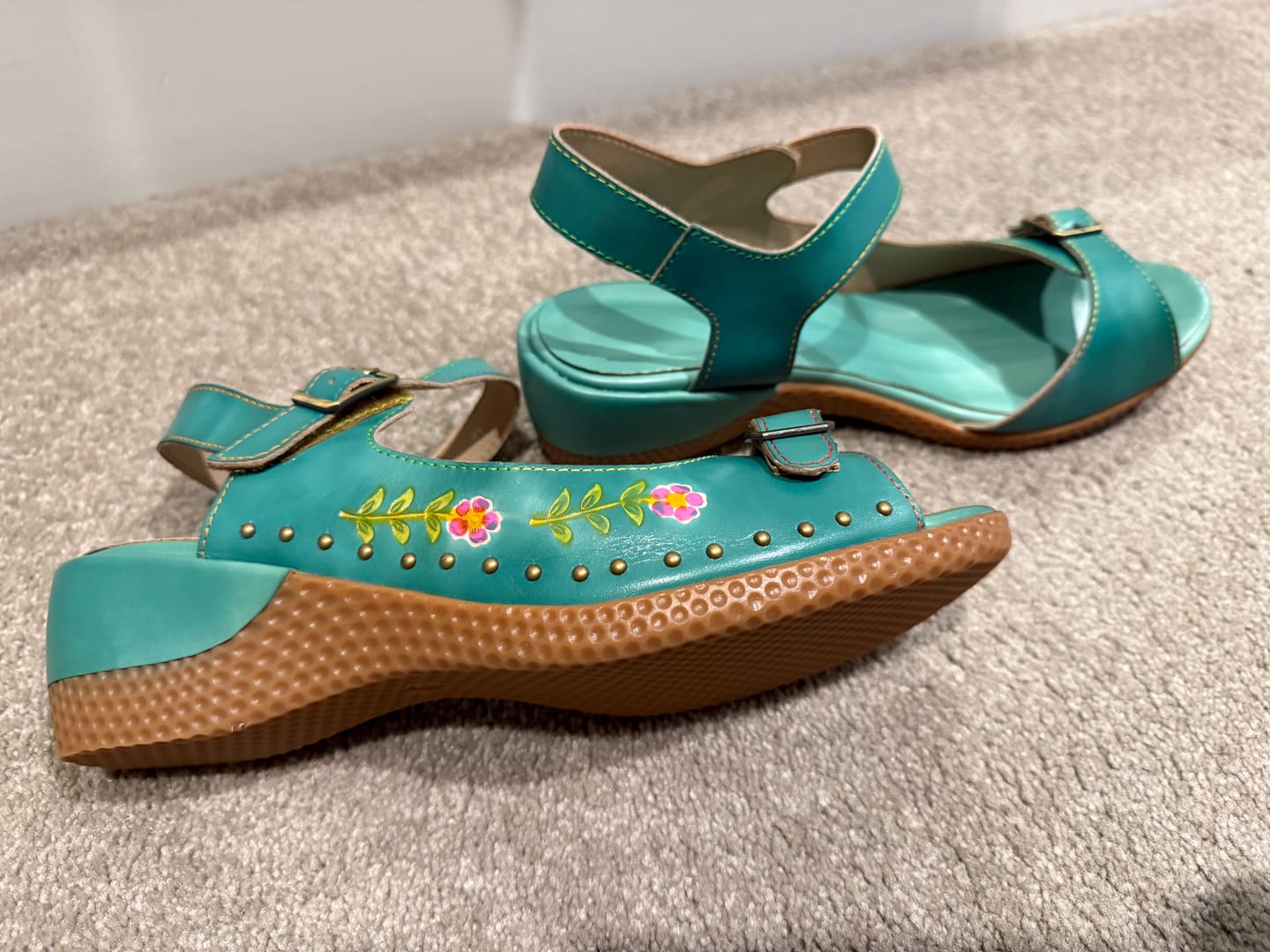 Customer photo review of Cherry Blossom Breeze Sandals