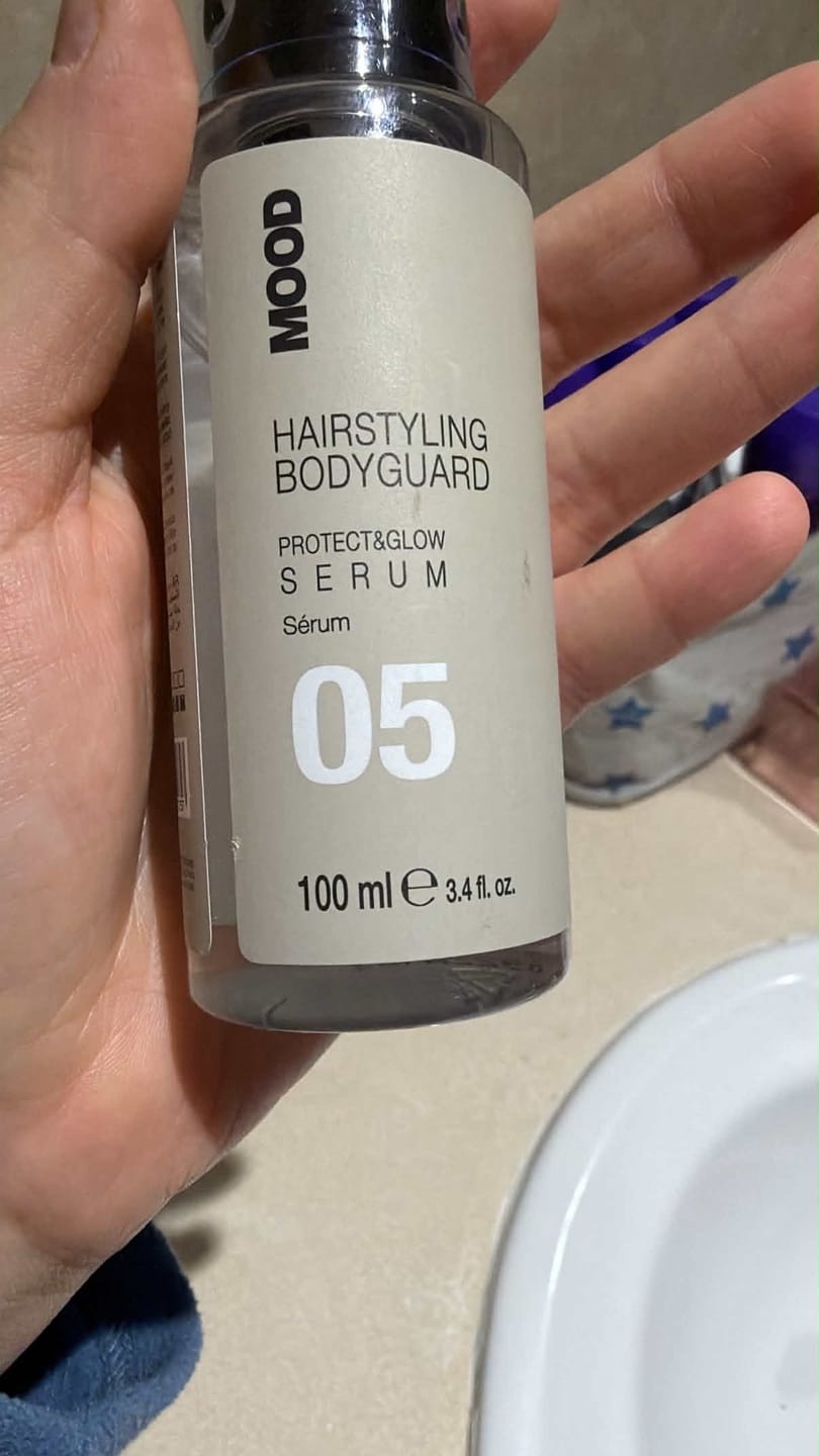 Customer photo review of Sérum Protector De Calor y Brillo Hairstyling Mood