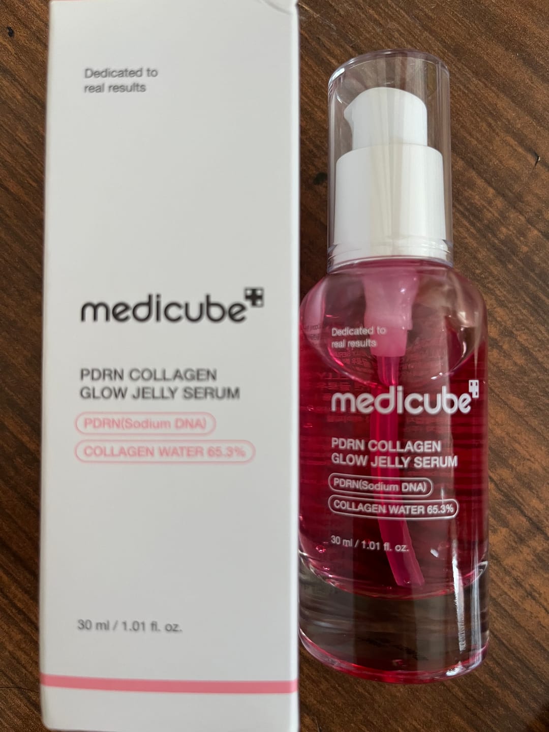Customer photo review of MEDICUBE - PDRN Collagen Glow Jelly Serum 30 ML | Suero Hidratacion Profunda