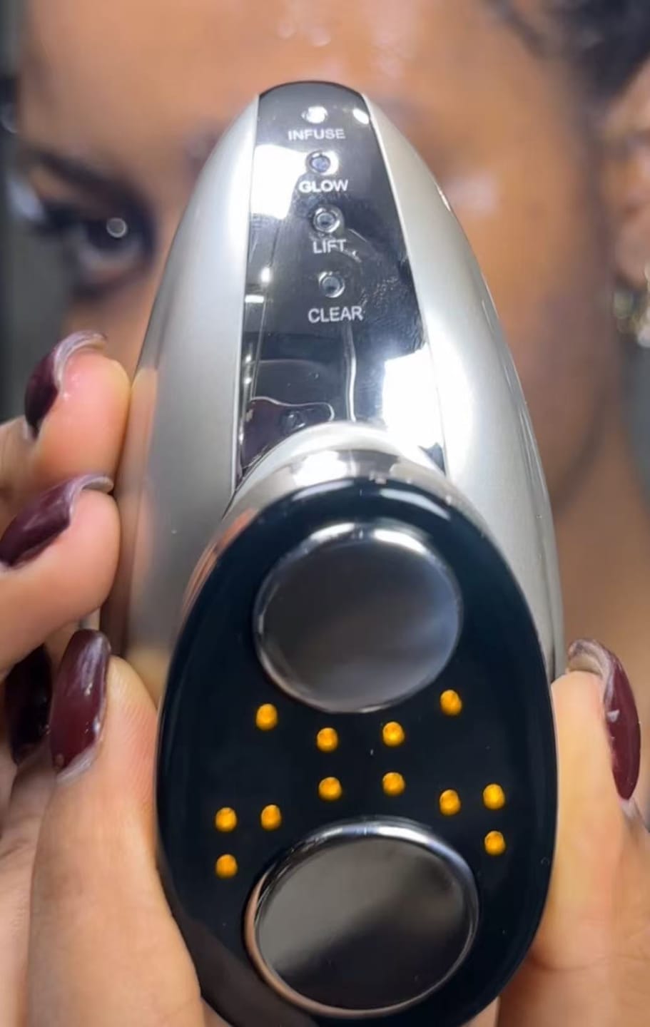 Customer photo review of TAFITIE Conch 10MHz High-Frequency Ultrasonic Facial Device