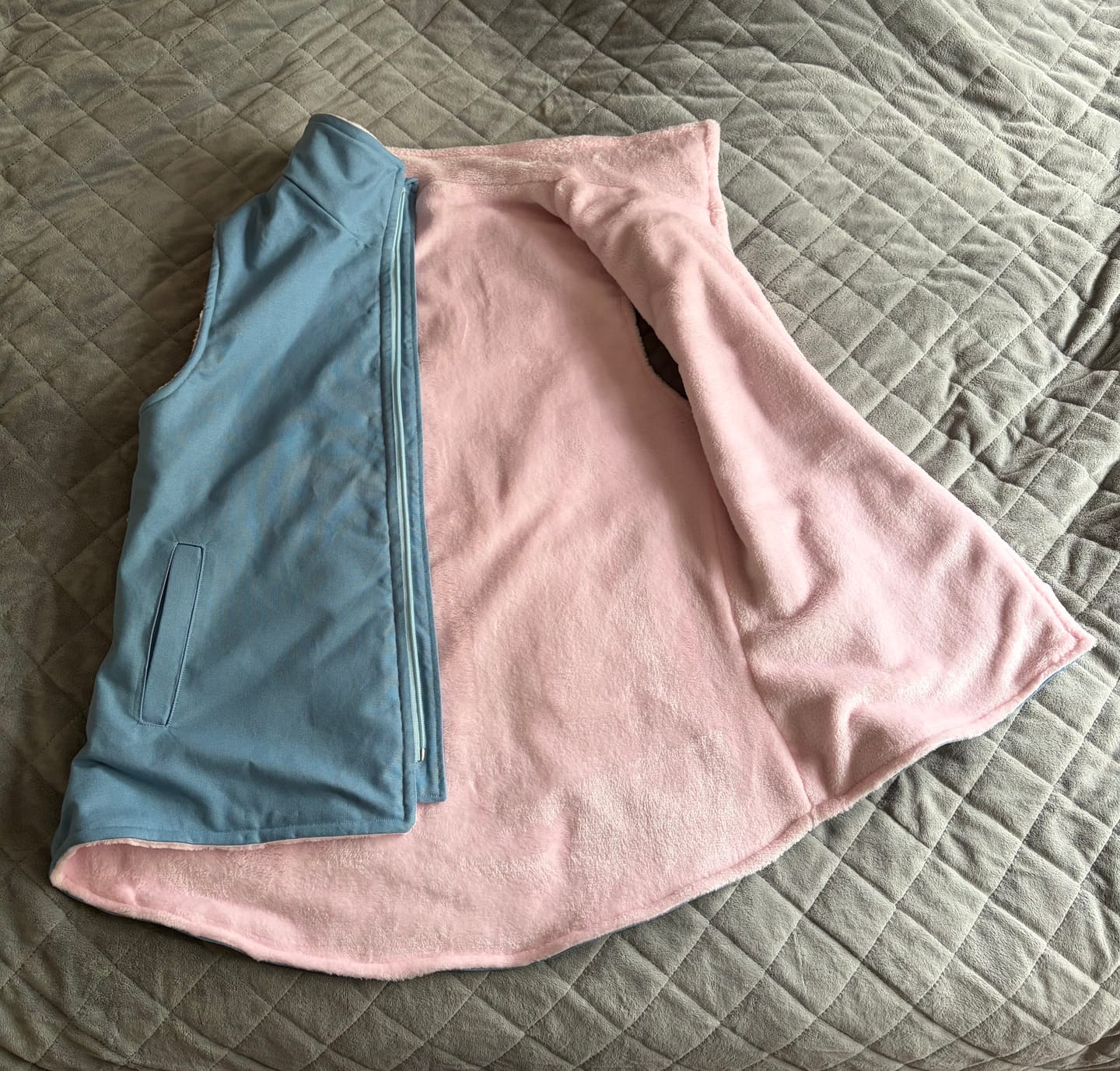 Customer photo review of Plain Cuddle Fleece Fabric