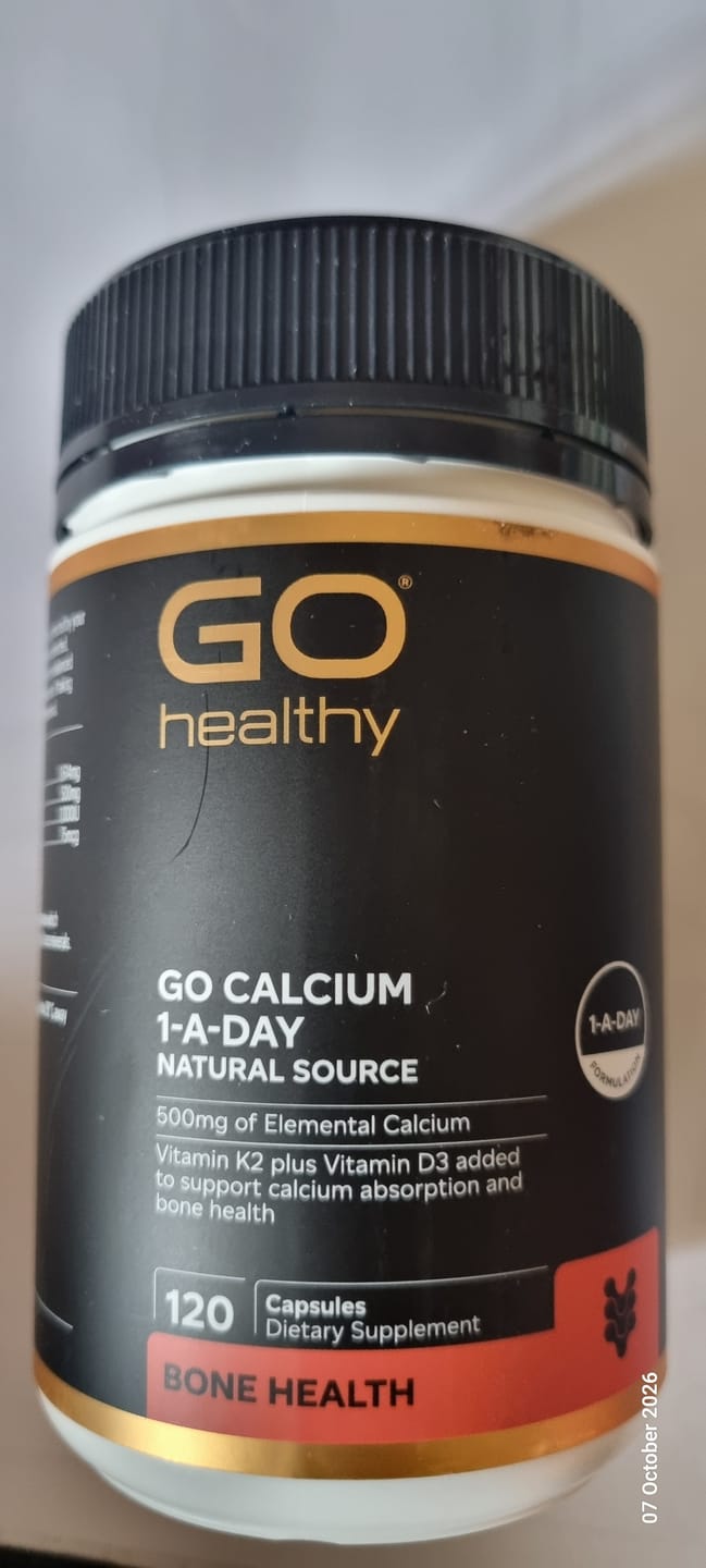 Customer photo review of GO Healthy  Calcium 1-A-Day 120 Capsules