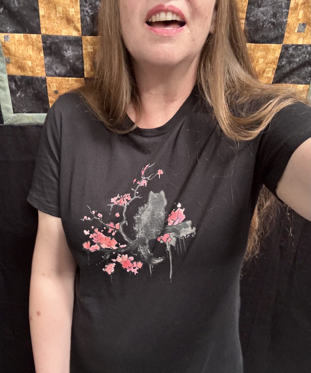 Customer photo review of Cherry Blossom Springs Womens Tee