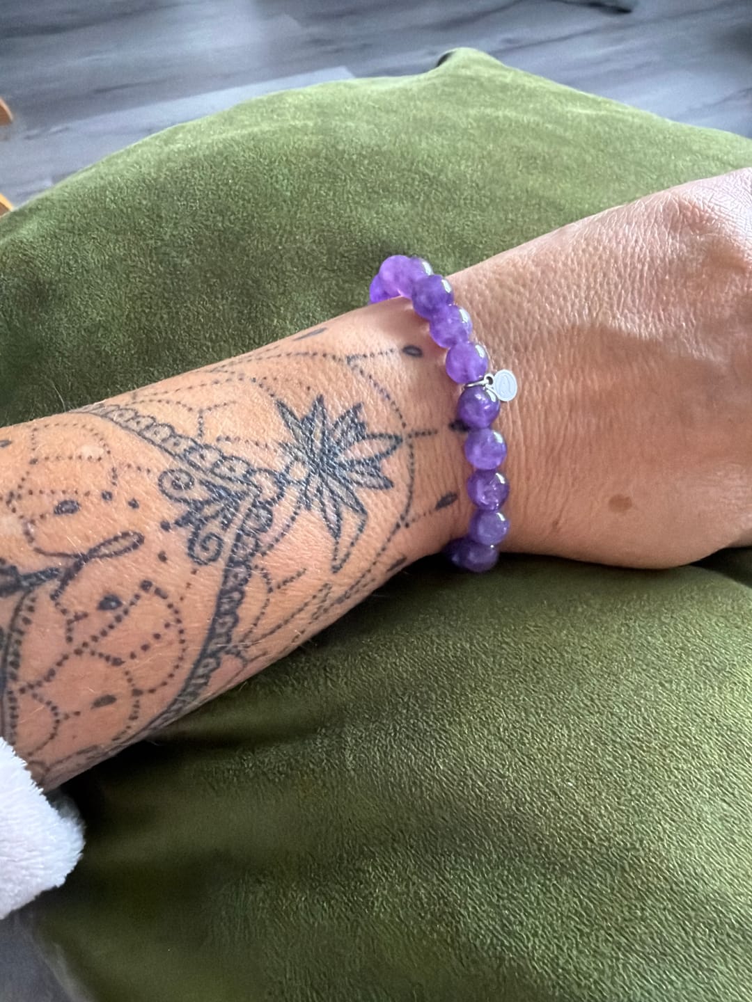Customer photo review of Amethyst Bracelet