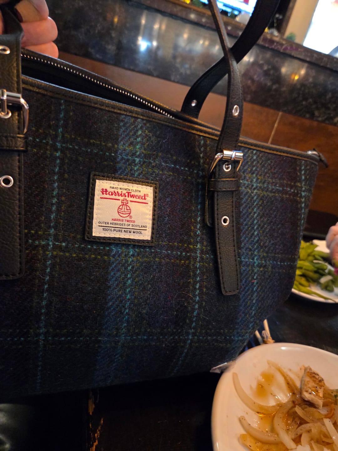 Customer photo review of Harris Tweed Large Tote Bag with Shoulder Strap