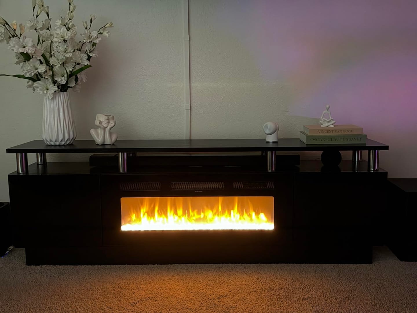 Customer photo review of LED Fireplace TV Stand