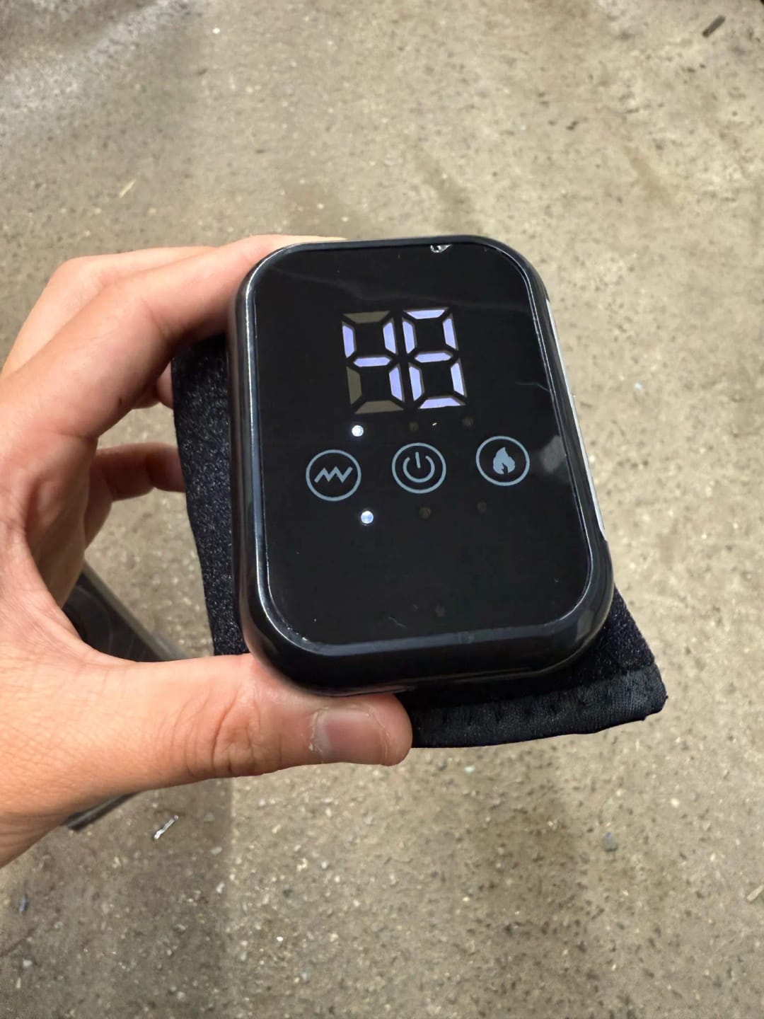 Customer photo review of Heated Wrist Wrap with Vibration Massage