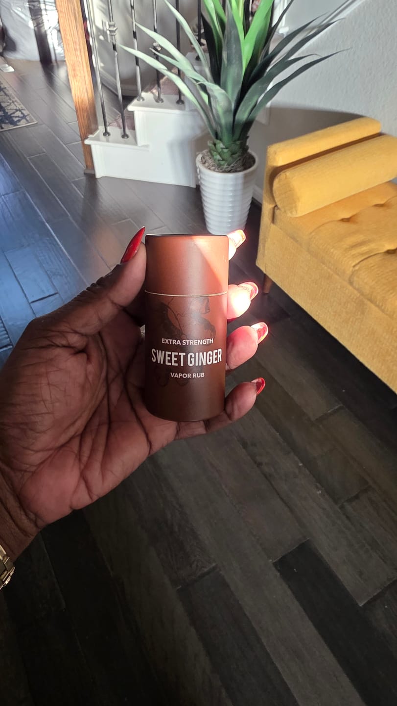 Customer photo review of Extra Strength Sweet Ginger Vapor Rub Stick