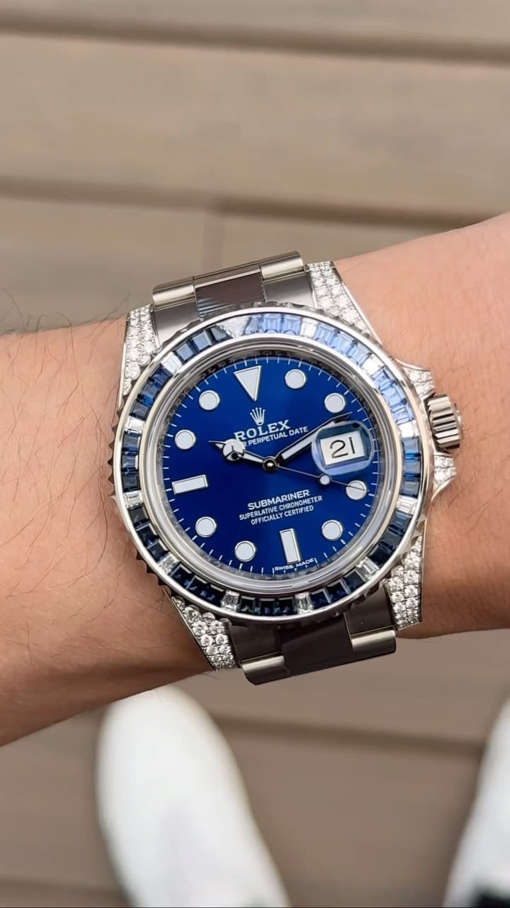 Customer photo review of Submariner Date 40mm 116659SABR White Gold Blue Dial Sapphire Diamond Bezel