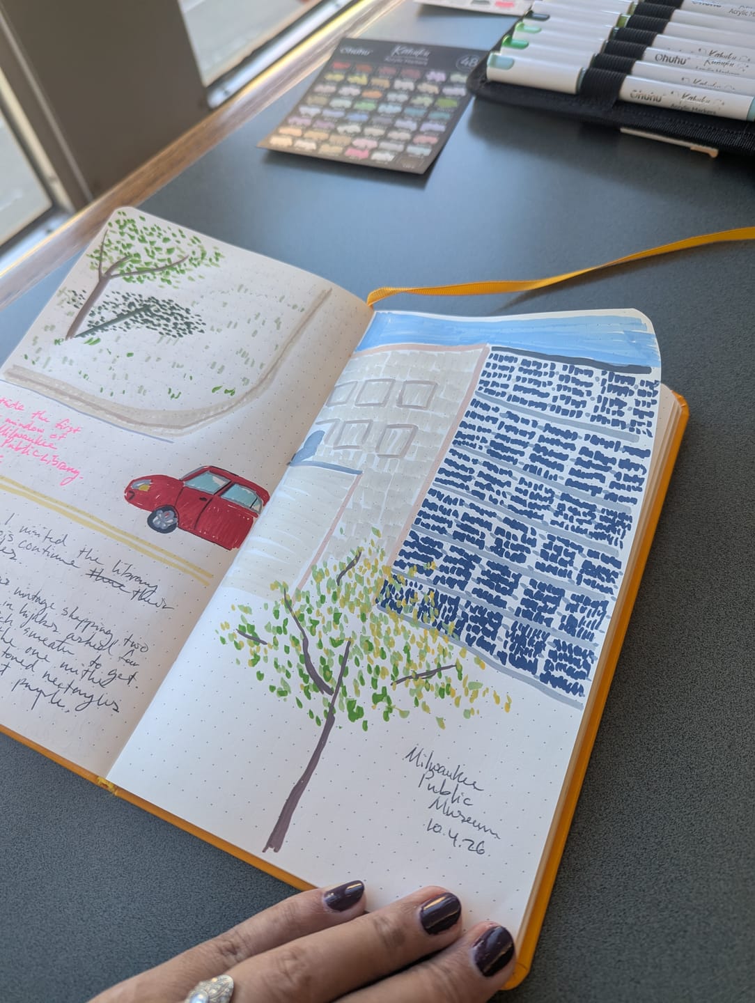 Customer photo review of Ohuhu Kahuku Series Direct-ink Acrylic Paint Markers