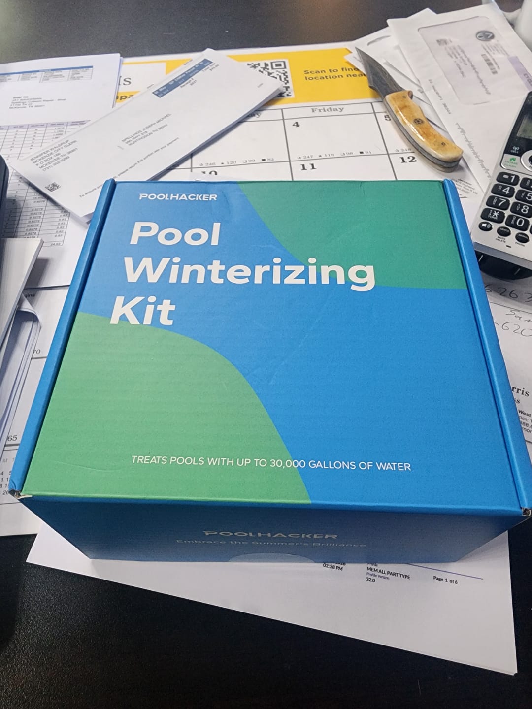 Customer photo review of POOLHACKER 3 Piece Winter Pool Closing Kit for Above Ground Pools