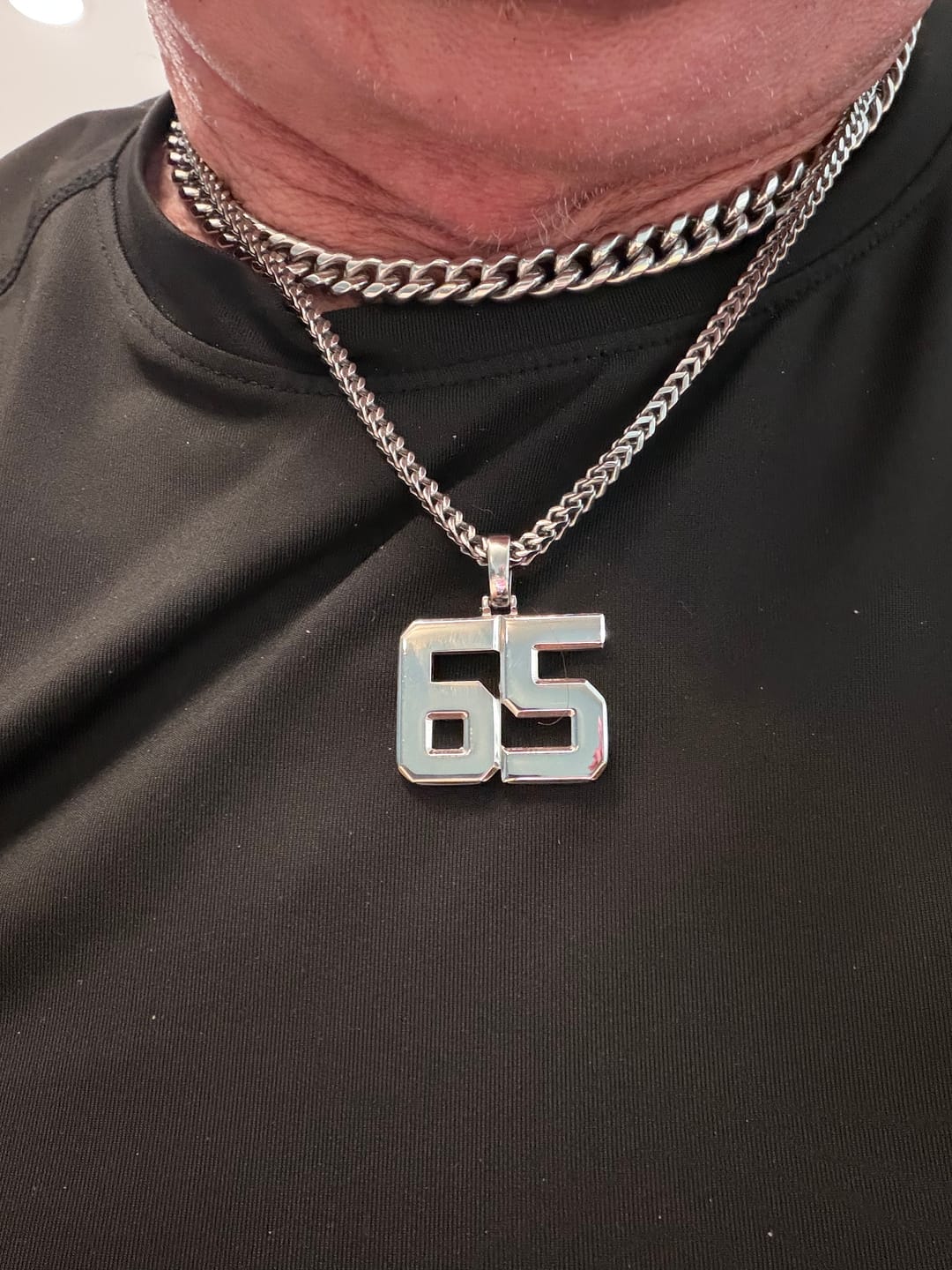 Customer photo review of "Unbreakable" Cuban (Silver) 8mm