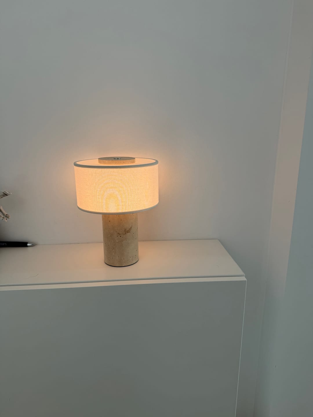 Customer photo review of Auríe Portable Lamp | Travertine