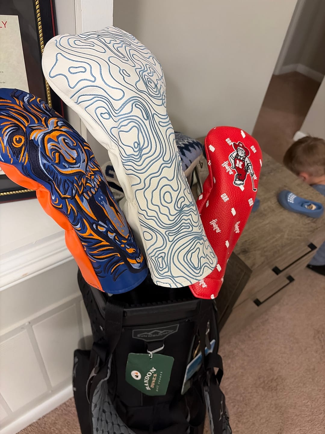 Customer photo review of Topographic Edition - Pure White / Embroidered Carolina Blue