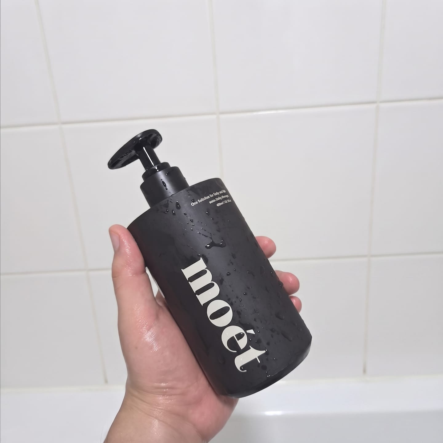 Customer photo review of moét Scalp Shampoo — Sulfate-Free Scalp Care 480ml