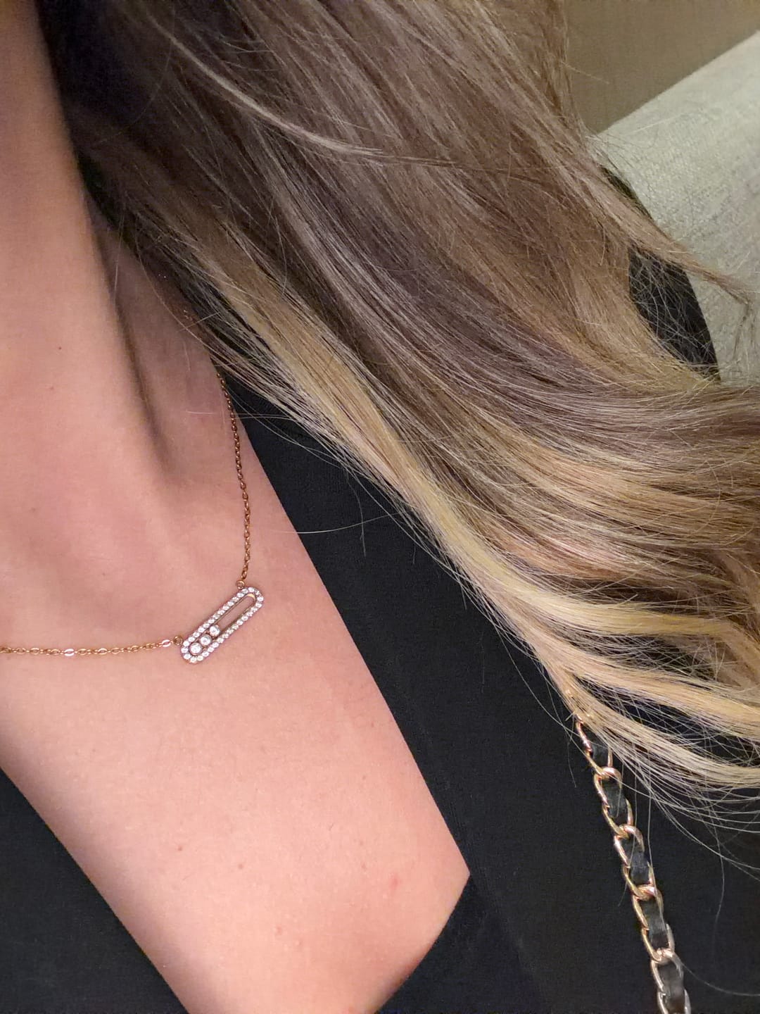 Customer photo review of Pave Soul Kette 18K Vergoldet