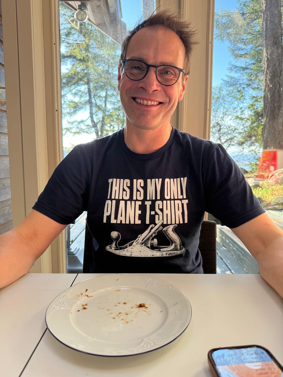 Customer photo review of This Is My Only Plane T-Shirt