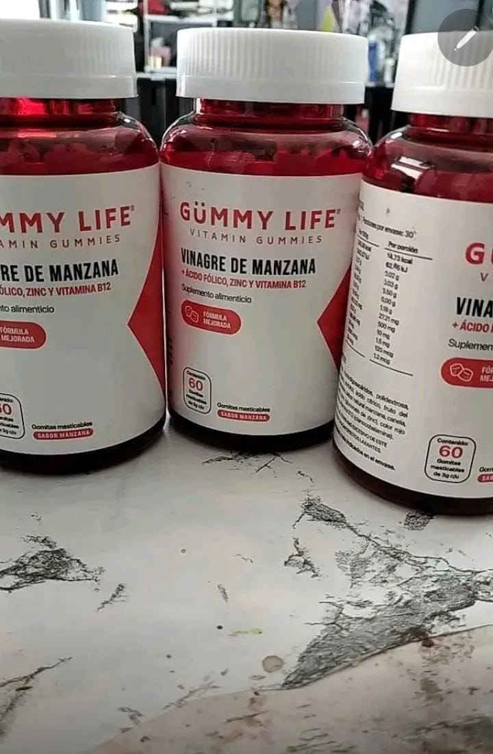 Customer photo review of GOMITAS DE VINAGRE DE MANZANA