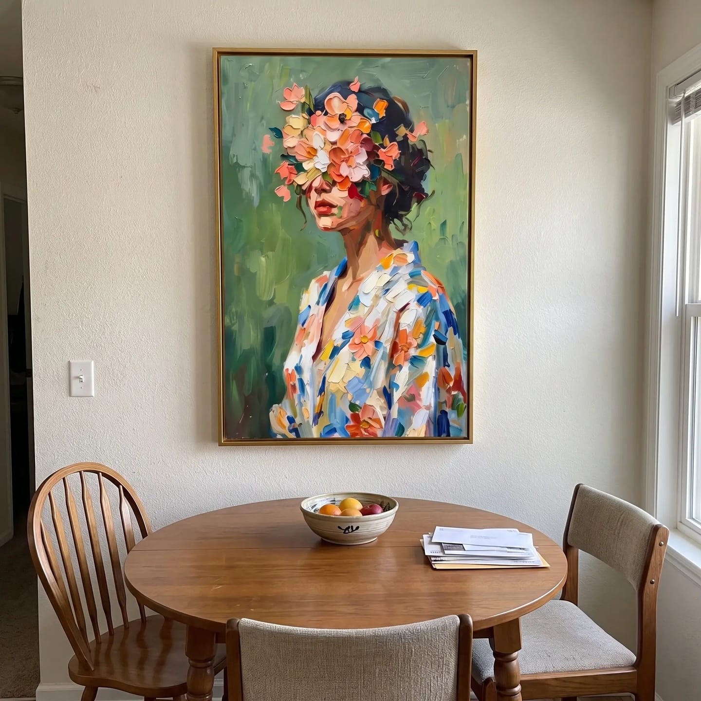 Customer photo review of Portrait Art Floral Figures in Profile #PR416