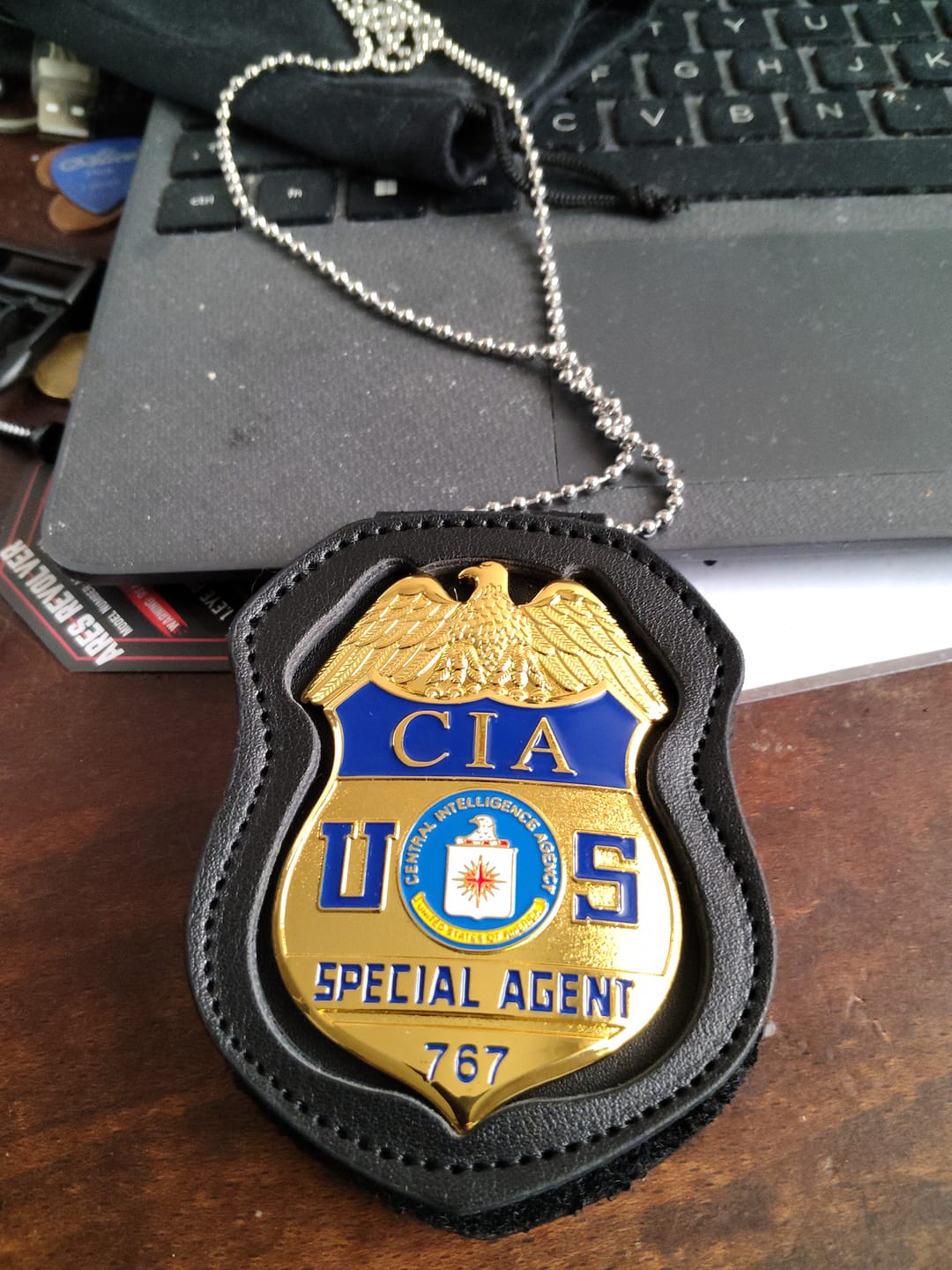 Customer photo review of US Cinematic CIA Badge: Special Agent Prop 767