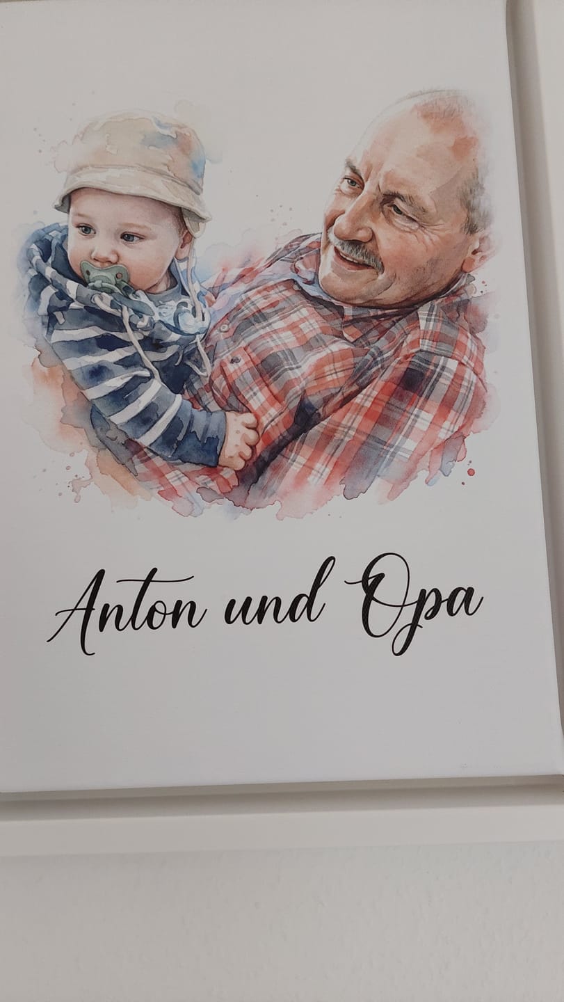 Customer photo review of Euer Foto als Aquarell-Kunstwerk