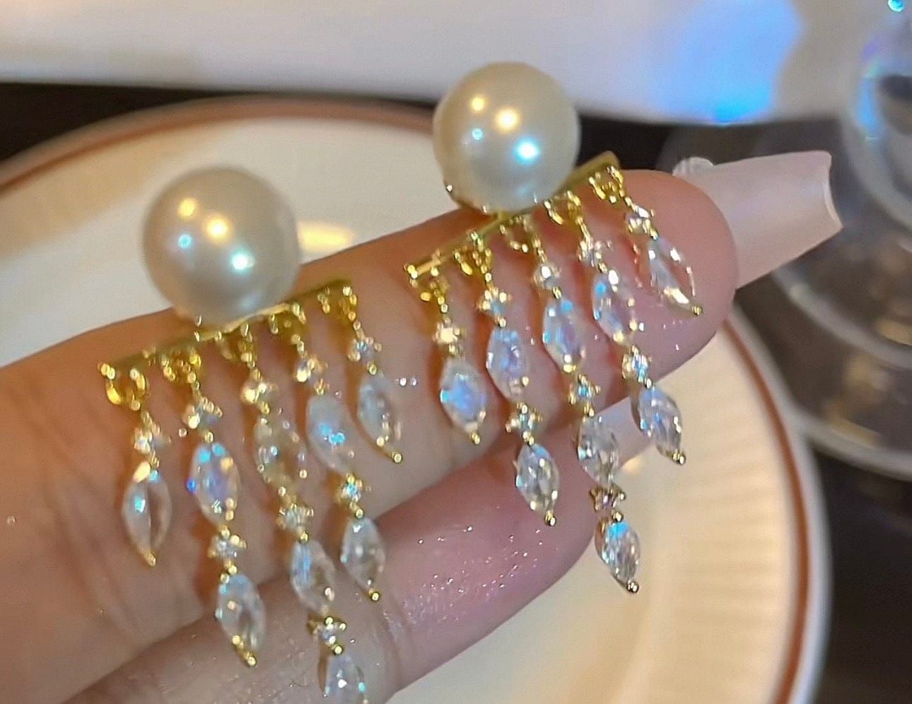 Customer photo review of Gilda Earrings