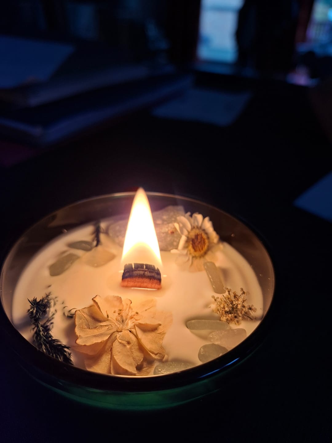Customer photo review of Crystal Candle Jade – Salie & Pepermunt