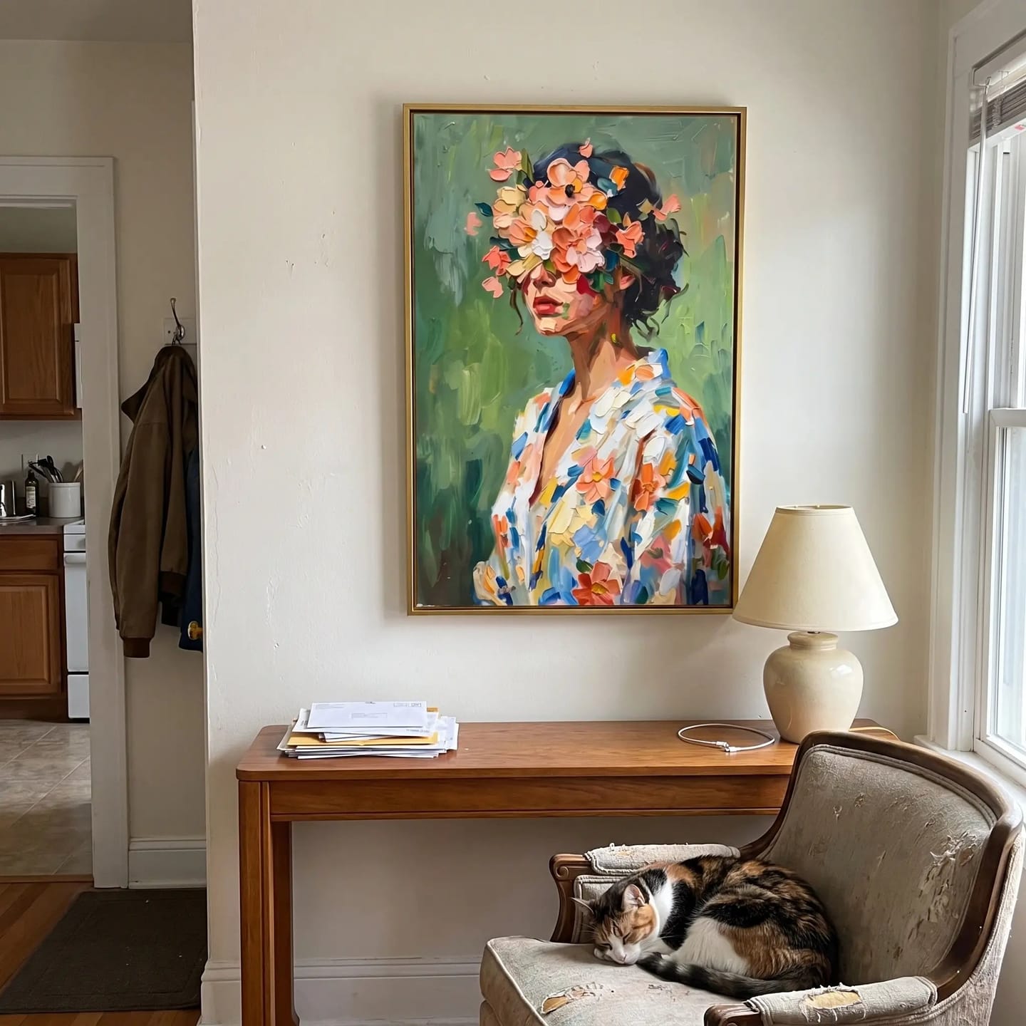 Customer photo review of Portrait Art Floral Figures in Profile #PR416