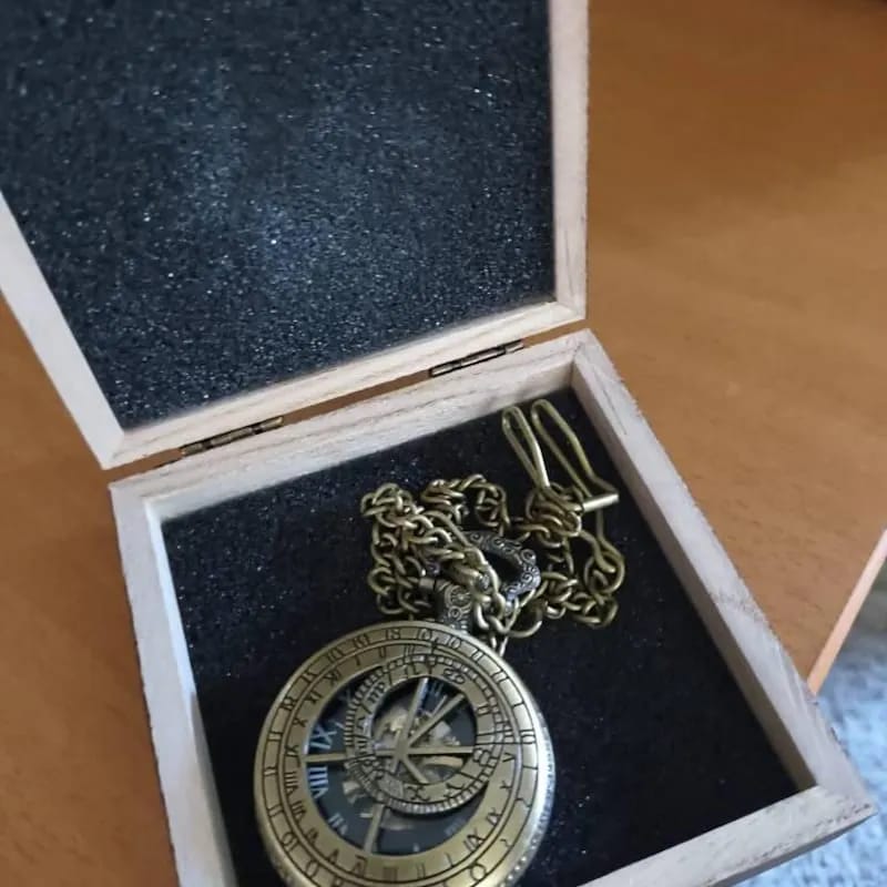 Customer photo review of Retro Steampunk pocket watch