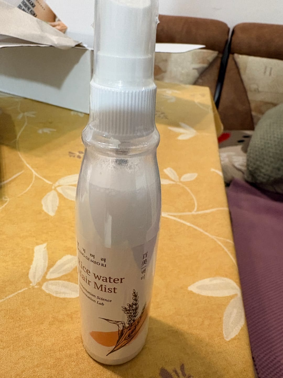 Customer photo review of Ароматен спрей-грижа за хидратация и блясък DOORI Перлен блясък Rice Water Hair Mist
