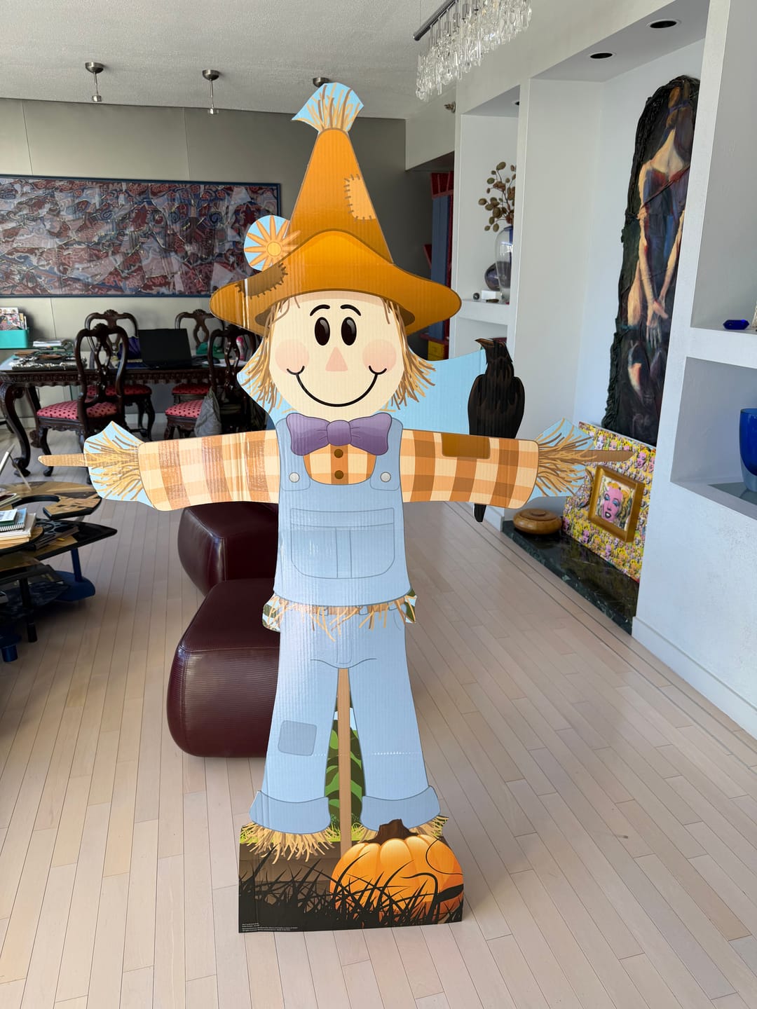 Customer photo review of Life-Size Scarecrow (Male) Cardboard Cutout