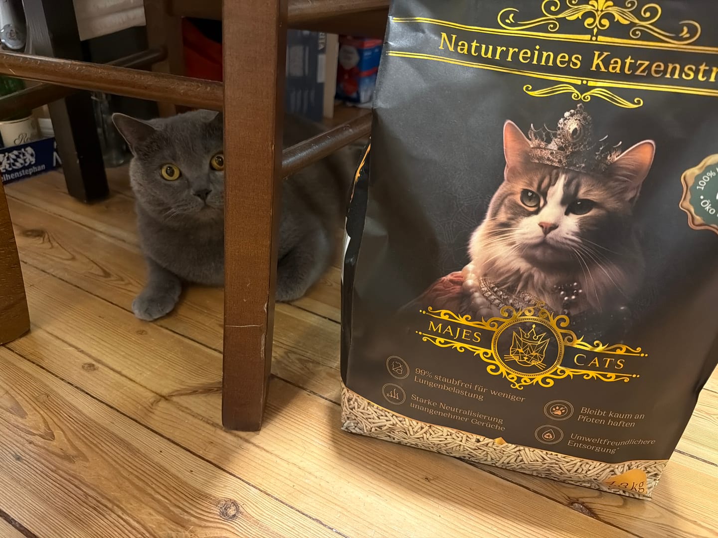 Customer photo review of Naturreines Katzenstreu