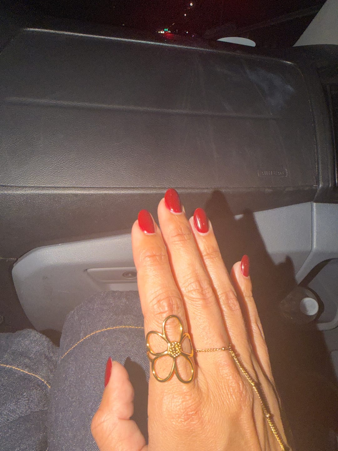 Customer photo review of Golden Daisy Flower Ring