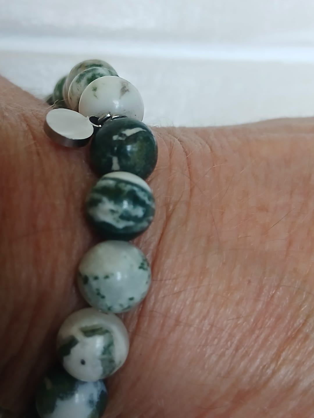Customer photo review of Tree Agate Bracelet
