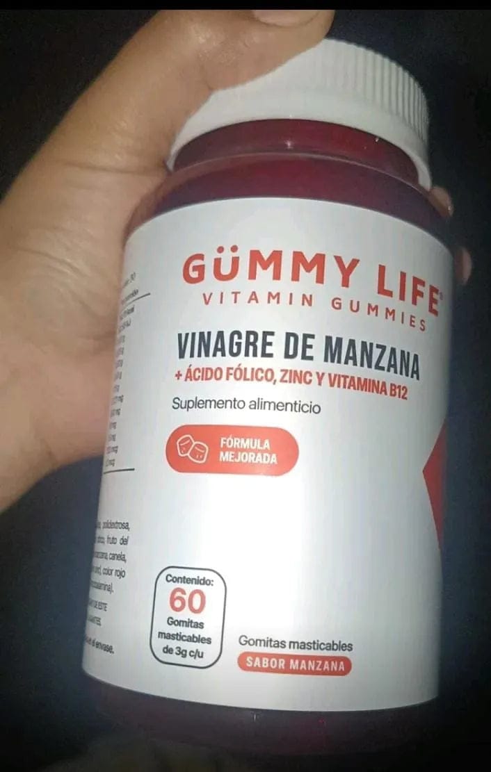 Customer photo review of GOMITAS DE VINAGRE DE MANZANA