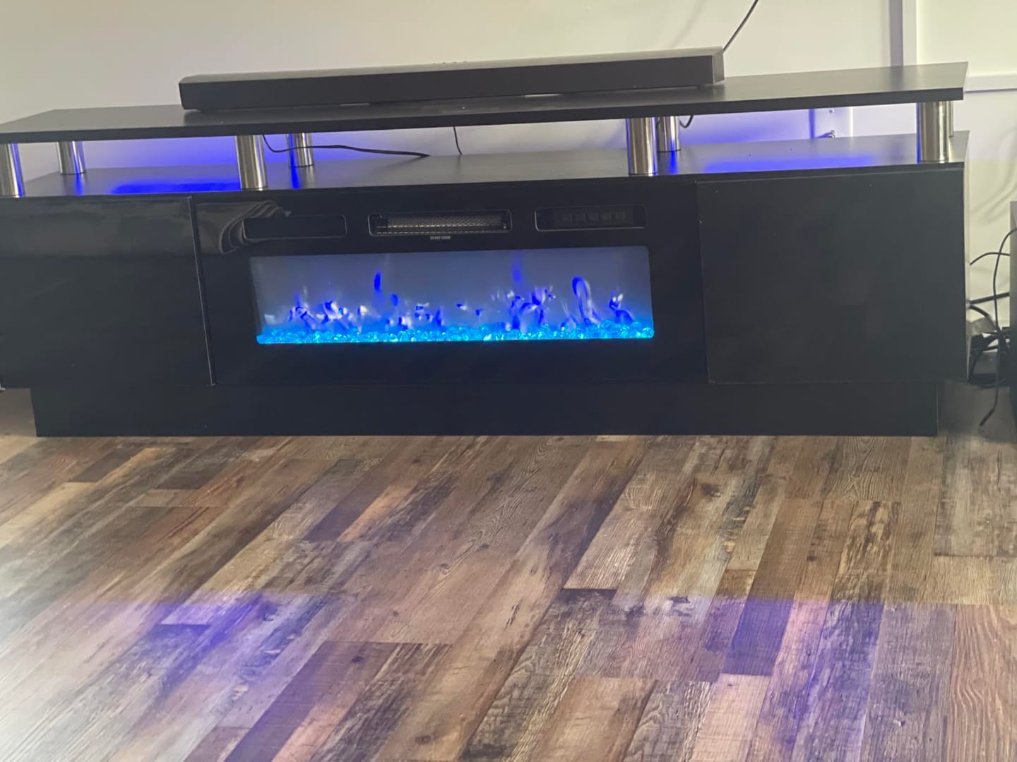 Customer photo review of LED Fireplace TV Stand