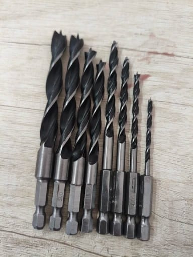 Customer photo review of Brad Point Drill Bit Set, 3–10mm, 8-Piece