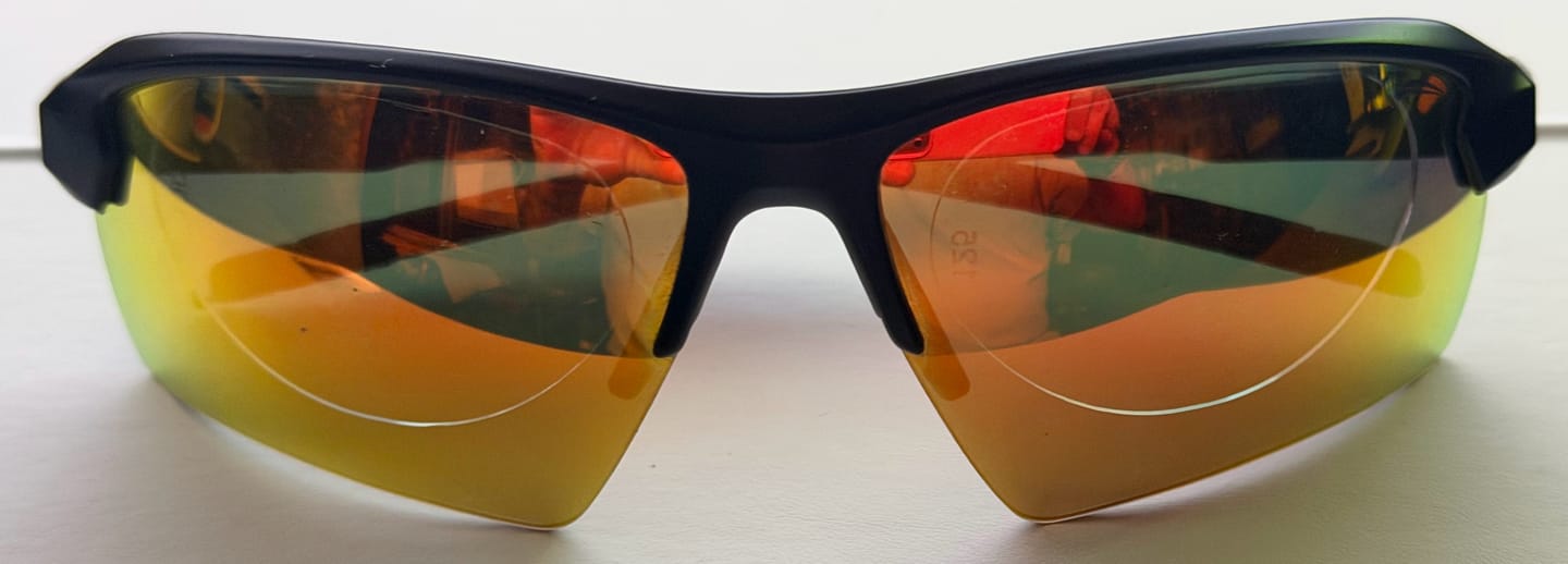Customer photo review of Stick On Lenses (2-pack)