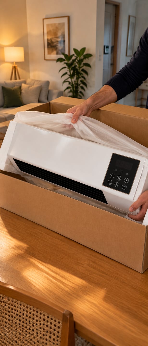 Customer photo review of Climatizador de Pared 2 en 1 - 1800W