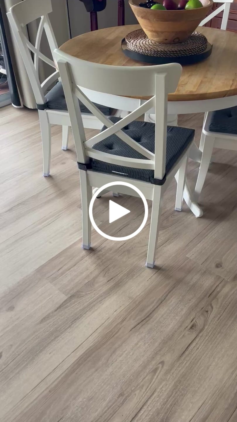 Customer video review of Rectangular Felt Silicone Chair Leg Protectors | Extra-Durable Chair Floor Protectors