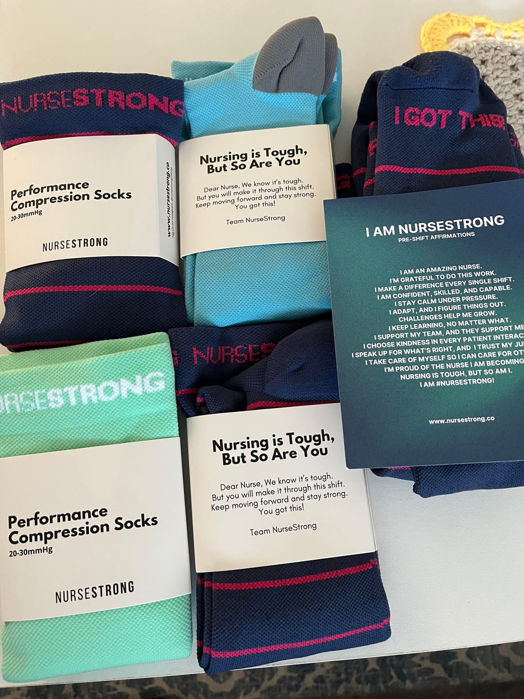 Customer photo review of NurseStrong Performance Compression Socks
