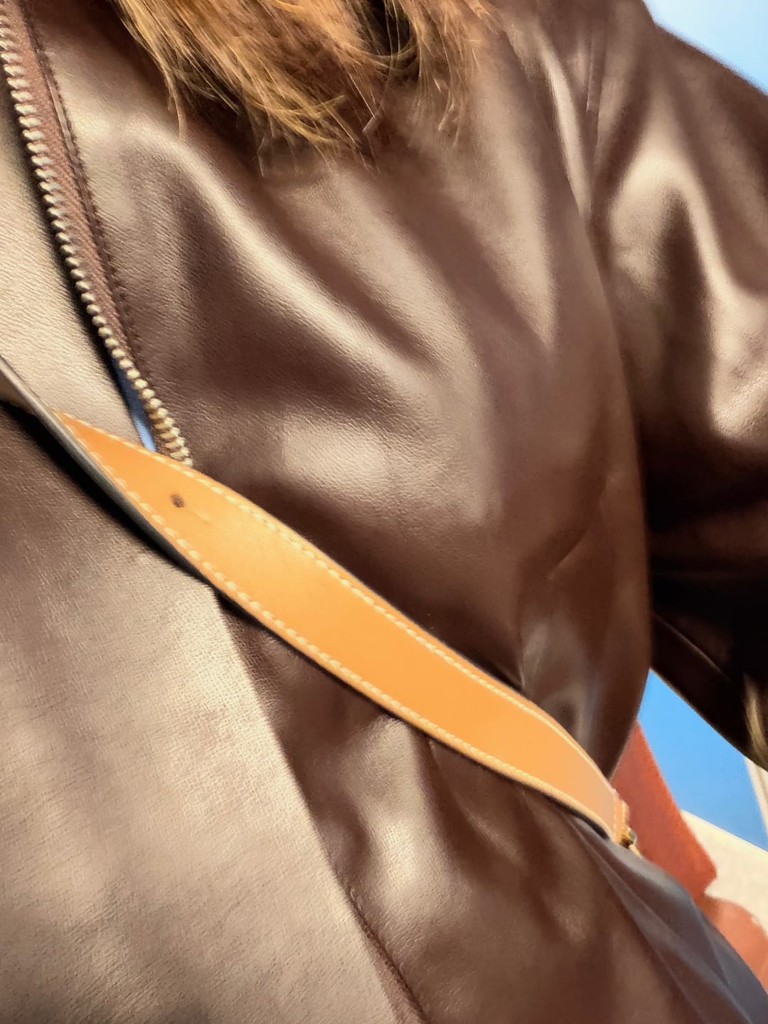 Customer photo review of Cooper V-leather Cropped Jacket