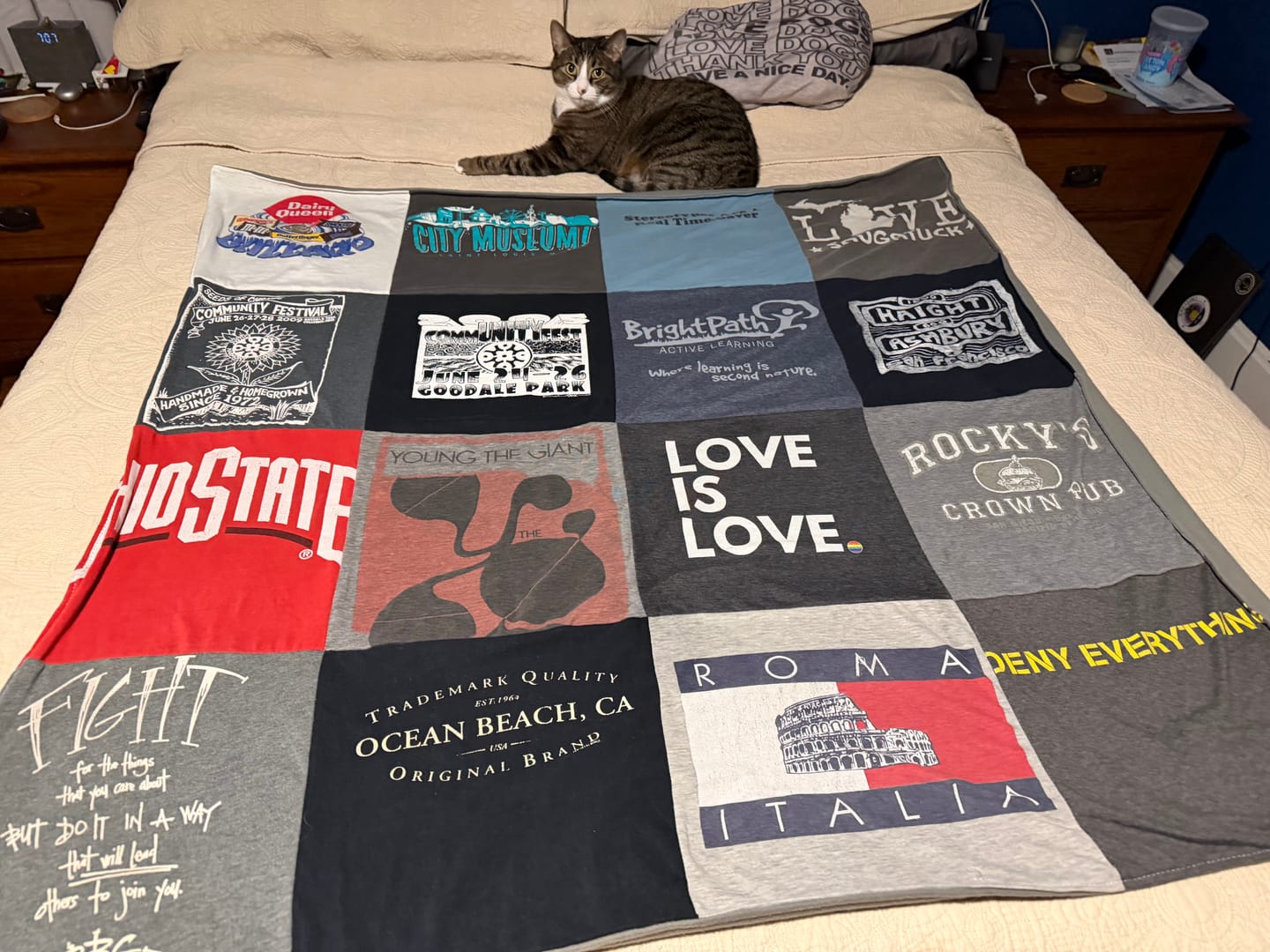 Customer photo review of Project Repat T-Shirt Quilt